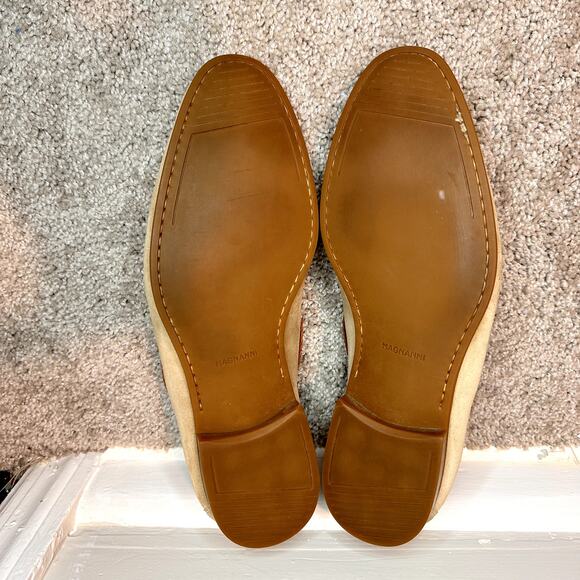 Magnanni Delrey II Tassel Loafer, Suede Calfskin Leather Men's 10.5 M - Picture 8 of 12